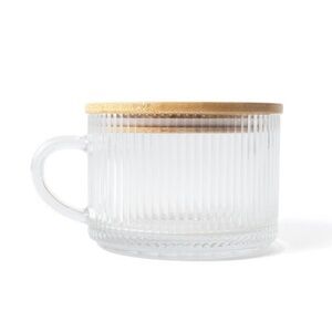 New! Target Bullseye Playground Glass Overnight Oat Jar with Wooden Lid